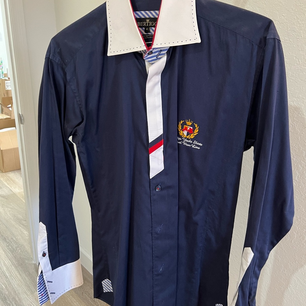 Bertigo Man Size 4 Yacht Shirts Casual Wear Line